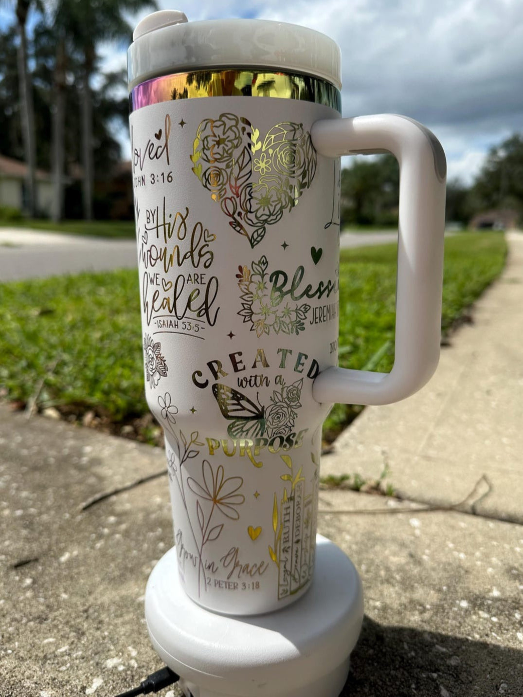 Jesus Tumbler 30oz/40oz, Christian Faith Tumbler With Handle, Gift Love Jesus Tumbler, LAF19